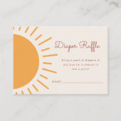 Sunshine Diaper Raffle | Boho Sunshine Informatiekaartje (Voorkant)