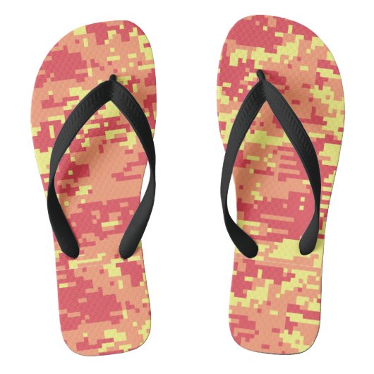 Sunshine Digital Camo Pattern Teenslippers (Voetbed)