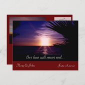 Sunshine Dream Save the Date Briefkaart (Voorkant / Achterkant)