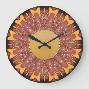 Sunshine Earth Love Mur Horloge