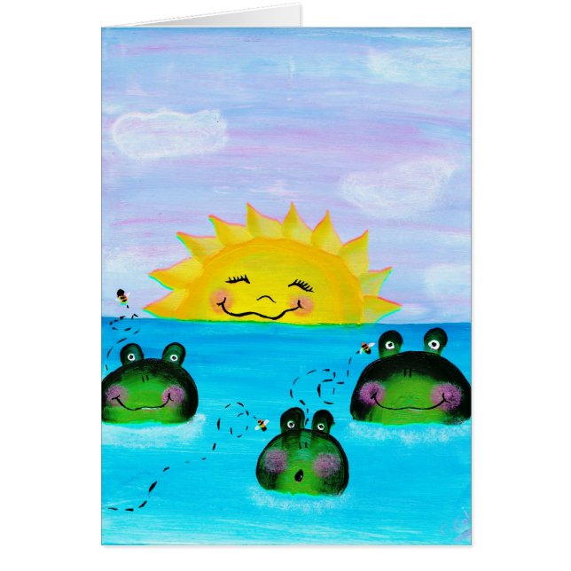 SUNSHINE- EN FROGS-kaart (Voorkant)