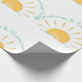 Sunshine en Summertime Cadeaupapier (Hoek)