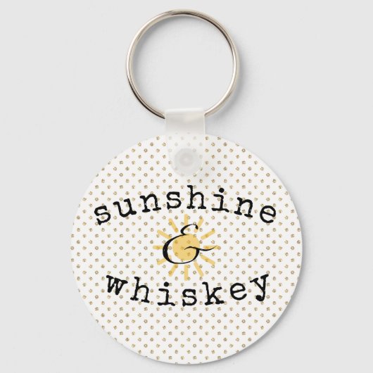 Sunshine en whiskey sleutelhanger (Voorkant)