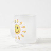 Sunshine Face Matglas Koffiemok (Voorkant links)