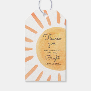 Sunshine Favor Tags Summer Boho Sun Birthday Cadeaulabel