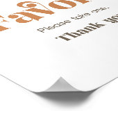 Sunshine Favors Boho Retro Sun Party Sign Poster (Hoek)