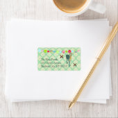 Sunshine Fawn Mint Julep Damask Label (Insitu)