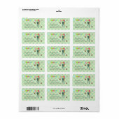 Sunshine Fawn Mint Julep Damask Label (Full Sheet)