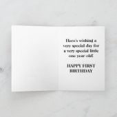 Sunshine First Birthday Kaart (Binnen)