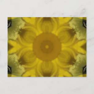 Sunshine Flower Burst Golden Briefkaart