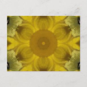 Sunshine Flower Burst Golden Briefkaart