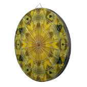 Sunshine Flower Burst Golden Dartbord (Voorkant Rechts)
