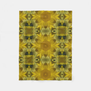 Sunshine Flower Burst Golden Fleece Deken