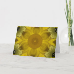 Sunshine Flower Burst Golden Kaart