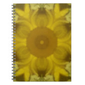 Sunshine Flower Burst Golden Notitieboek (Voorkant)