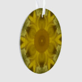 Sunshine Flower Burst Golden Ornament (voorkant)