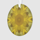 Sunshine Flower Burst Golden Ornament (voorkant)