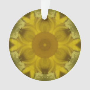 Sunshine Flower Burst Golden Ornament