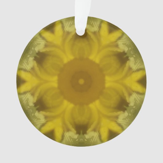 Sunshine Flower Burst Golden Ornament (voorkant)