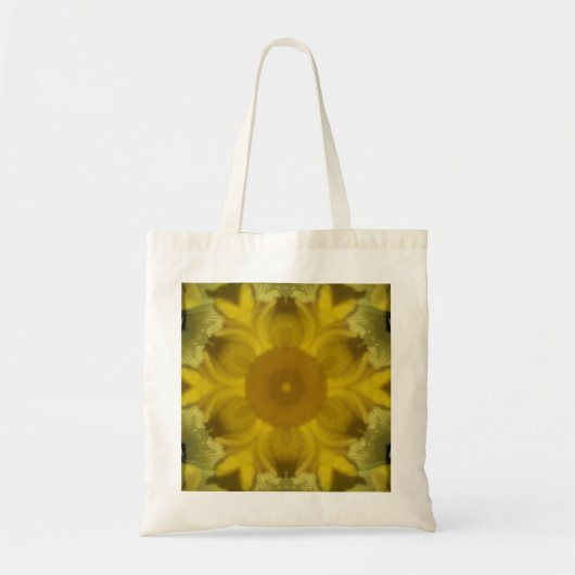 Sunshine Flower Burst Golden Tote Bag (Voorkant)