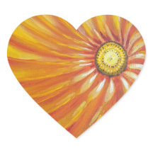 Sunshine Flower Goedemorgen Hart Sticker