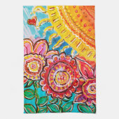 Sunshine & Flowers Kitchen Towel Theedoek (Verticaal)
