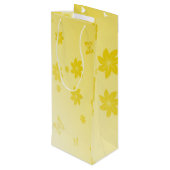 Sunshine Flowers Wijn Cadeautas (Achterkant Gekanteld)