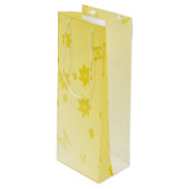Sunshine Flowers Wijn Cadeautas (Voorkant Gekanteld)