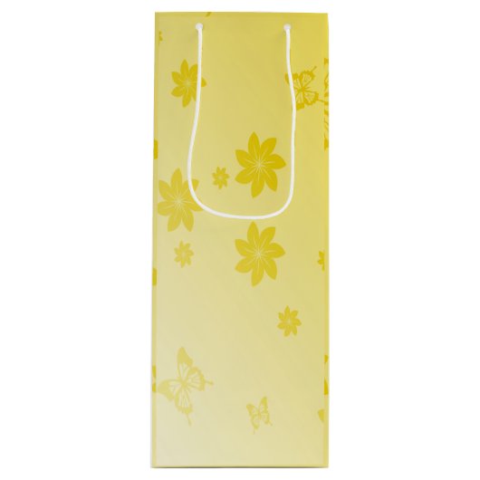 Sunshine Flowers Wijn Cadeautas (Voorkant)