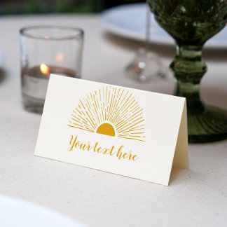 Sunshine Food Tent Place Card