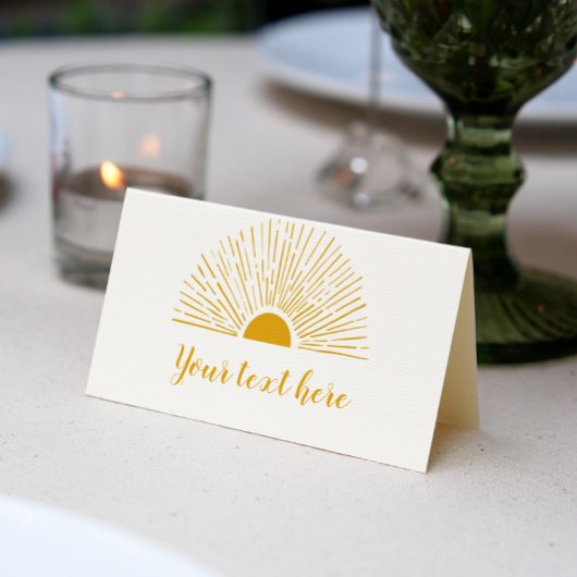Sunshine Food Tent Place Card