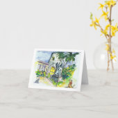 Sunshine Foundation Watercolor Carte pour notes bl (Fleur jaune)