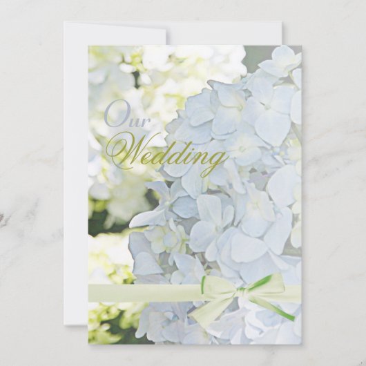 ©Sunshine Garden Hydrangeas Wedding Kaart (Voorkant)