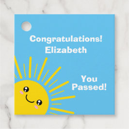 Sunshine Gefeliciteerd Bedankjes Labels