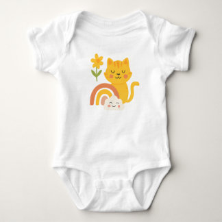 Sunshine & Giggles – Levendige Geborduurde Babykle Romper