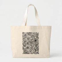 Sunshine Good Times Flower Illustrated Tas