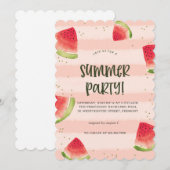 Sunshine & Good Vibes Summer Party Invitation (Devant / Derrière)