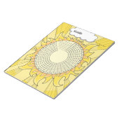 Sunshine Habit Tracker Custom Notitieblok (Schuin)