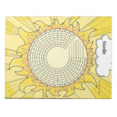 Sunshine Habit Tracker Custom Notitieblok (Voorkant)