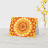 Sunshine & Happiness Mandala Card Kaart (Gele Bloem)