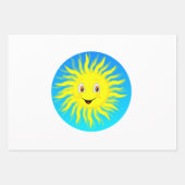 Sunshine Happy Face Inpakpapier Vel (Voorkant 2)