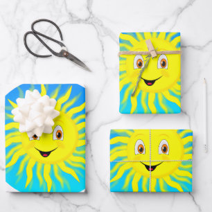 Sunshine Happy Face Inpakpapier Vel
