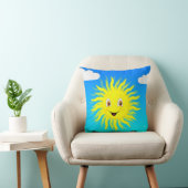 Sunshine Happy Face Kussen (Stoel)