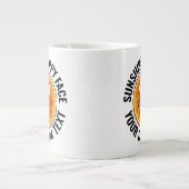 Sunshine Happy Face LARGE Text Custom Giant Mug (Devant)