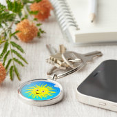 Sunshine Happy Face Sleutelhanger (Zijkant)