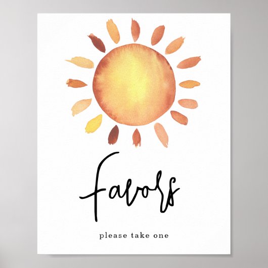 Sunshine Hartelijk dank / Poster van Favors (Voorkant)