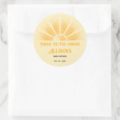 Sunshine Hartelijk dank Ronde Sticker (Tas)