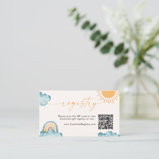 Sunshine Here komt uit het Son QR-coderegister Informatiekaartje (Staand voorkant)