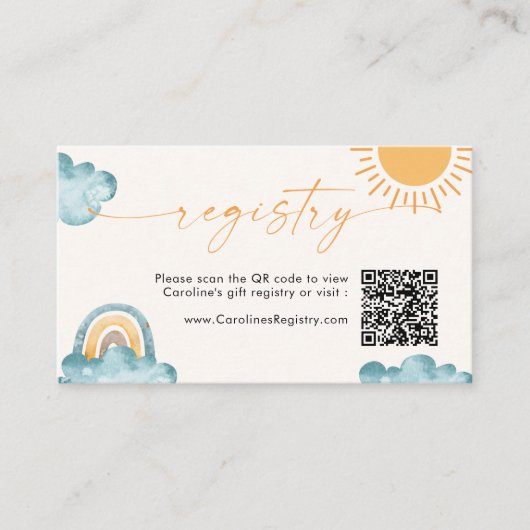 Sunshine Here komt uit het Son QR-coderegister Informatiekaartje (Voorkant)