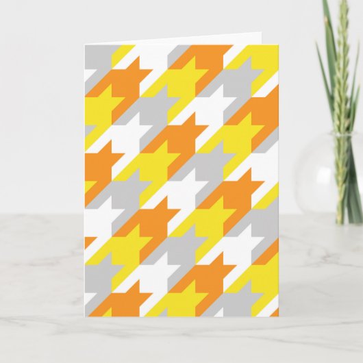 Sunshine Houndstooth Kaart (Voorkant)